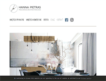Tablet Screenshot of hannapietras.com